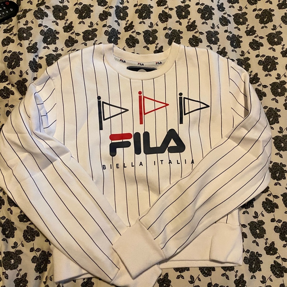 Authentic Fila Crop Crew Neck